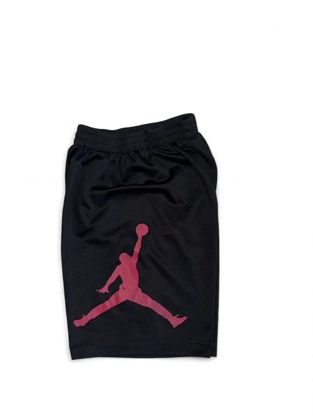 Jordan Black Shorts with Pink Jumpman Graphic